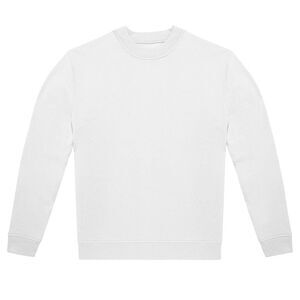B&C Unisex Adult ID.222 Crew Neck Sweatshirt / White